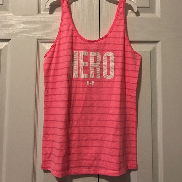 Under Armour Pink Breast Cancer HERO workout tank - Picture 4 of 7